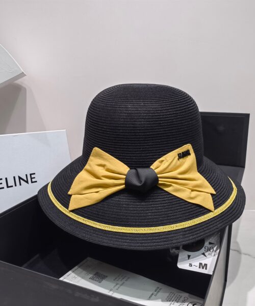 Celine Bucket Summer Hat Black Celine Hat
