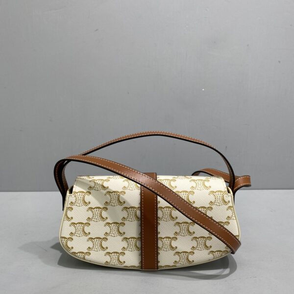 1:1 Replica Celine Casual Style Bridal Logo White / Brown For Women 7in/18cm 10I592DQ2.01TA