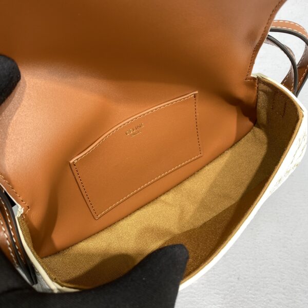 1:1 Replica Celine Casual Style Bridal Logo White / Brown For Women 7in/18cm 10I592DQ2.01TA