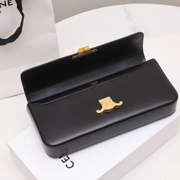 1:1 Replica Celine Chain Shoulder Bag Black For Women 13in/33cm