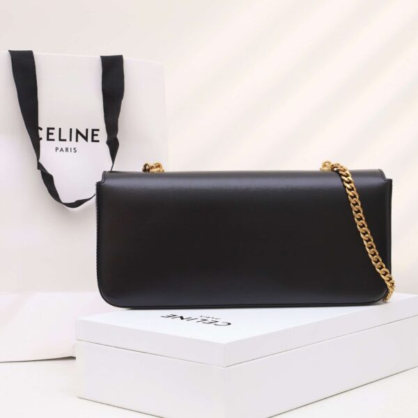 1:1 Replica Celine Chain Shoulder Bag Black For Women 13in/33cm