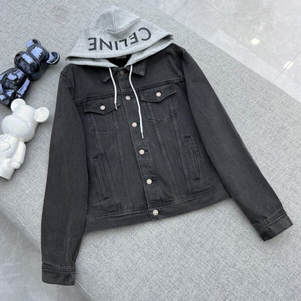 Celine Denim Jacket Grey For Women