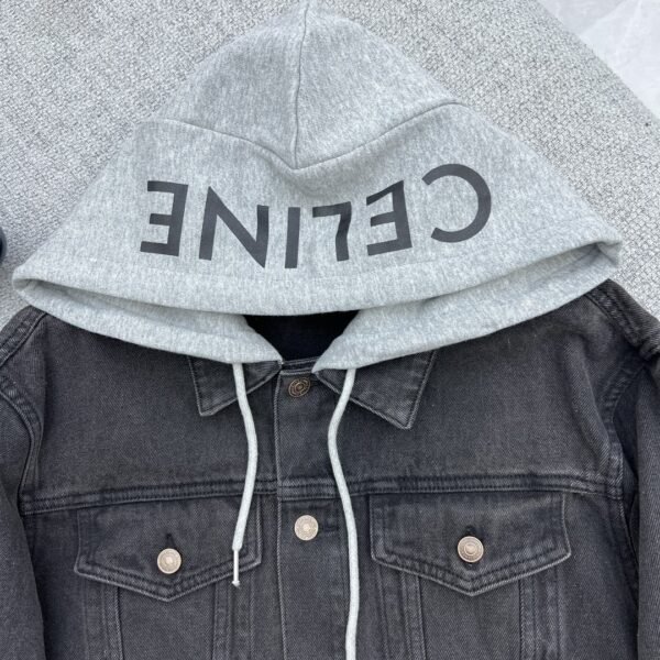 Celine Denim Jacket Grey For Women