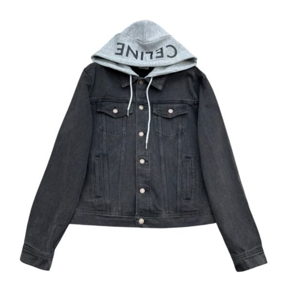 Celine Denim Jacket Grey For Women