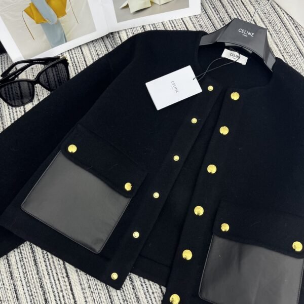 Celine Duffle Jacket Black For Women