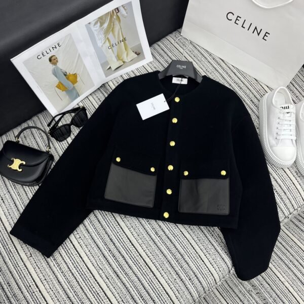 Celine Duffle Jacket Black For Women