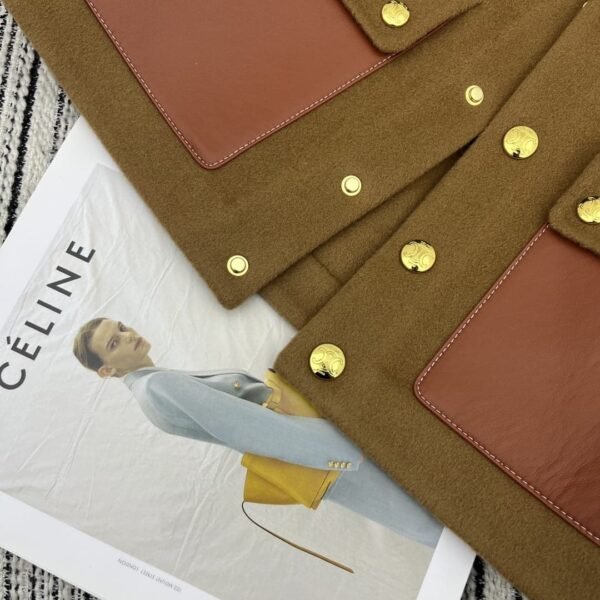 Celine Duffle Jacket Brown For Women