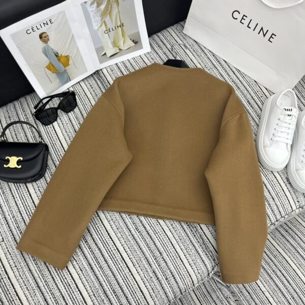 Celine Duffle Jacket Brown For Women