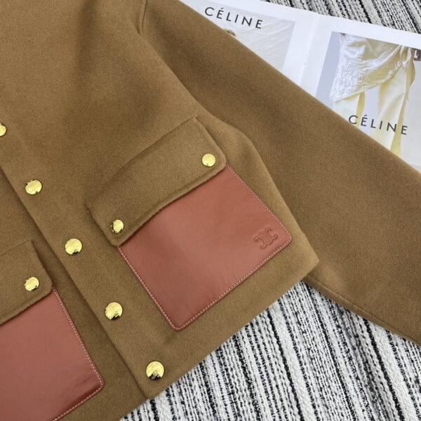 Celine Duffle Jacket Brown For Women