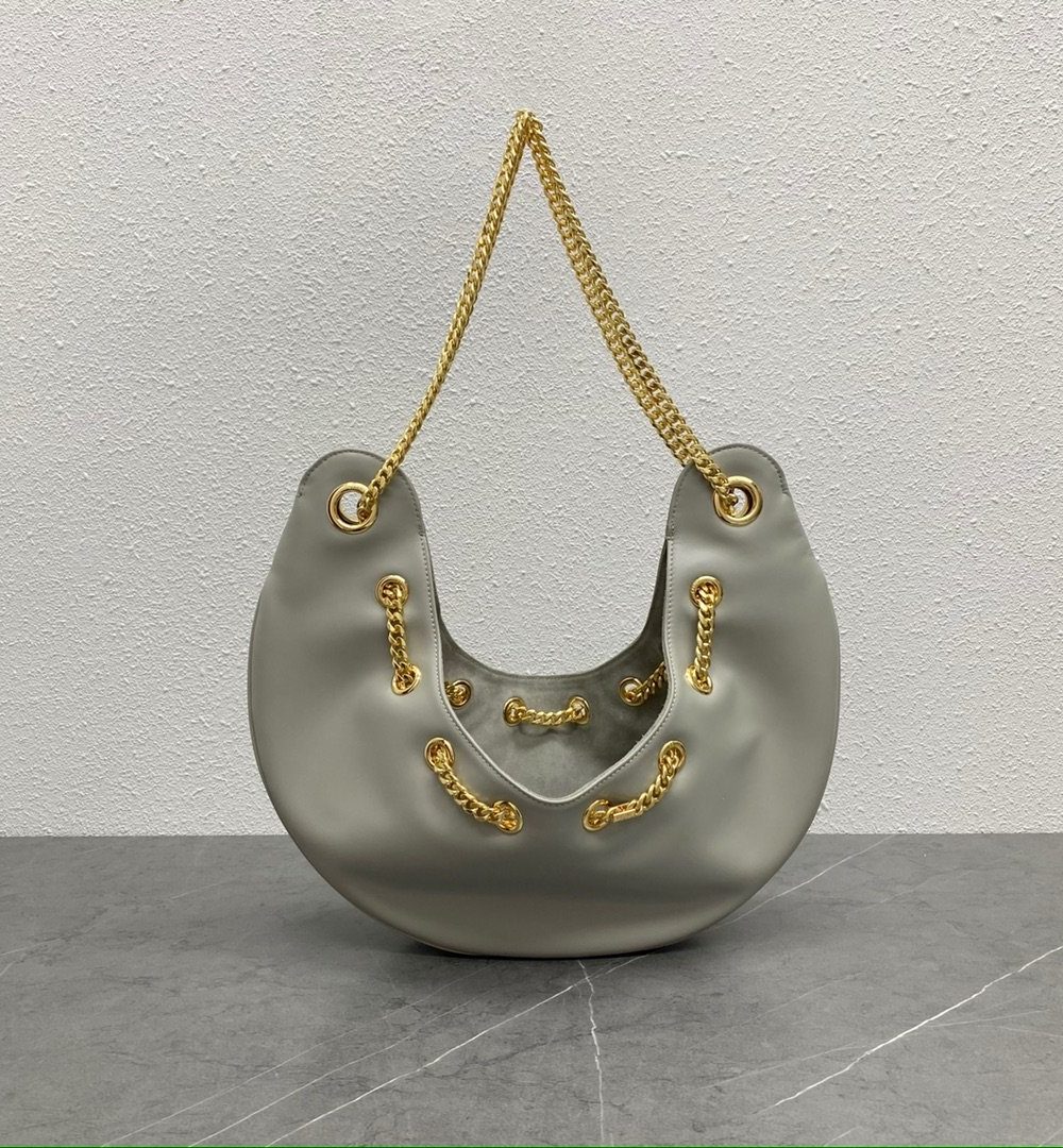 1:1 Replica Celine Large Ava Chain Grey For Women 13in/33cm