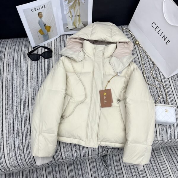 Celine Meandre Down Jacket White For Women