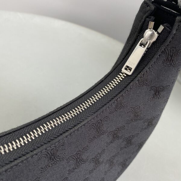 1:1 Replica Celine Medium Ava Bag With Celine Strap Black For Women 9in/23cm 196962DLM.38SI