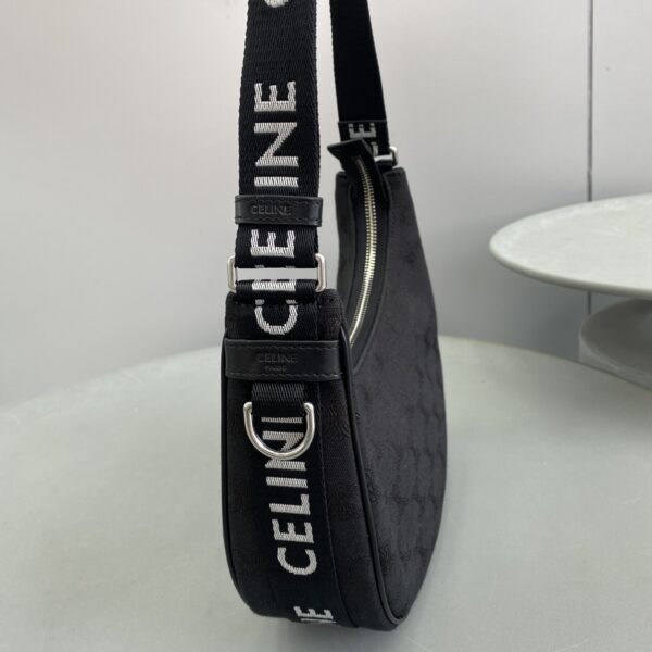 1:1 Replica Celine Medium Ava Bag With Celine Strap Black For Women 9in/23cm 196962DLM.38SI