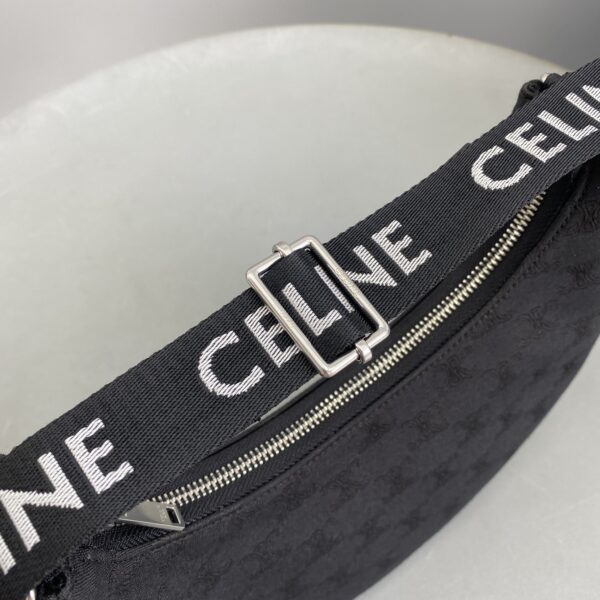 1:1 Replica Celine Medium Ava Bag With Celine Strap Black For Women 9in/23cm 196962DLM.38SI