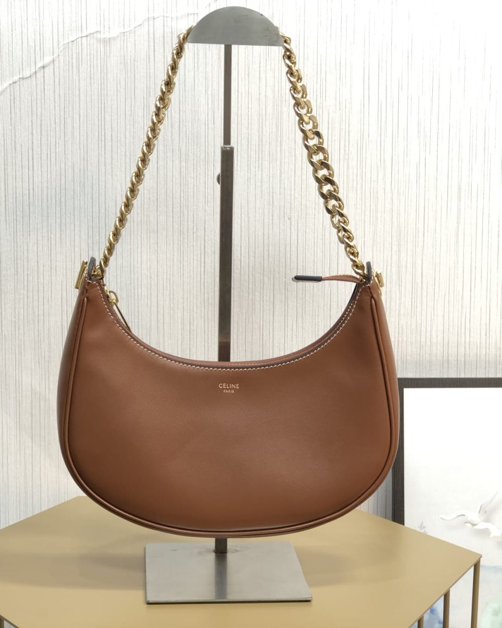 1:1 Replica Celine Medium Ava Chain Brown For Women 10in/25cm 199583DGQ.04LU