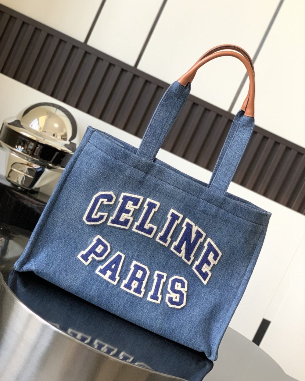1:1 Replica Celine Medium Denim Tote For Women 16in/41cm