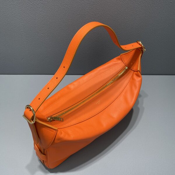 1:1 Replica Celine Medium Romy In Supple Orange For Women 13in/34cm
