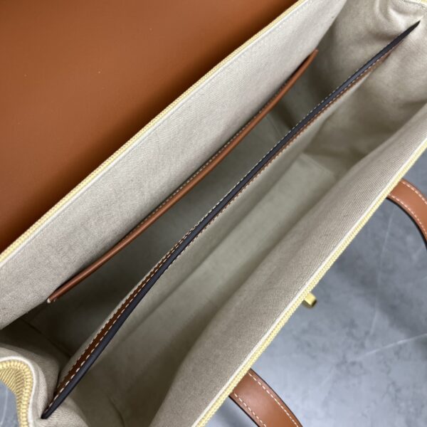1:1 Replica Celine Medium Soft 16 Bag In Textile Natural / Tan For Women 13in/32cm 195542DSH.02NT