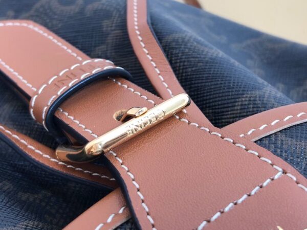 1:1 Replica Celine Mini Backpack Folco In Triomphe Canvas Tan For Women 7in/20cm 197662CAS.04LU