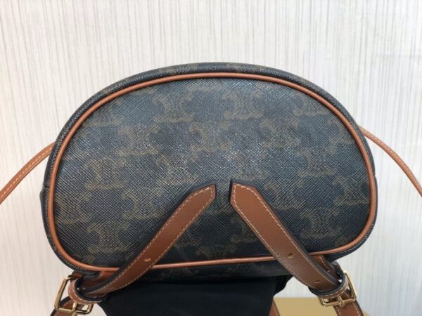 1:1 Replica Celine Mini Backpack Folco In Triomphe Canvas Tan For Women 7in/20cm 197662CAS.04LU