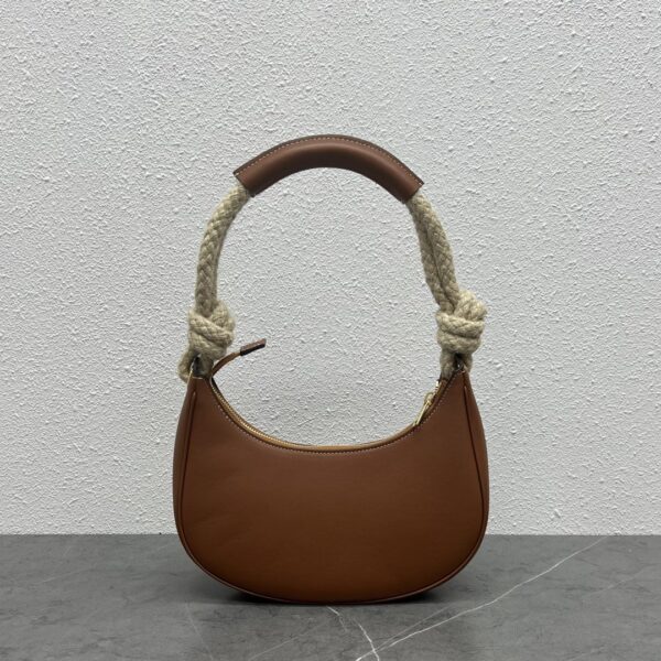 1:1 Replica Celine Mirror Hobo Bag Brown For Women 9.6in/24.5cm
