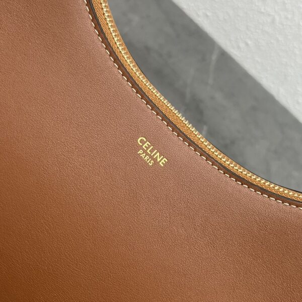 1:1 Replica Celine Mirror Hobo Bag Brown For Women 9.6in/24.5cm