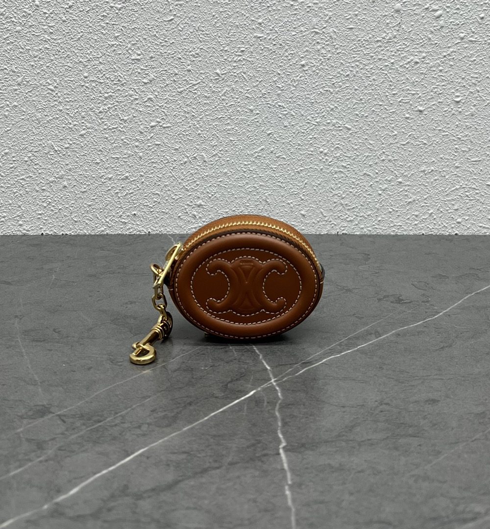 1:1 Replica Celine Pulse Cuir Triopee With Hooks - Soft Brown For Women 3in/8cm 10I863DPQ.04LU