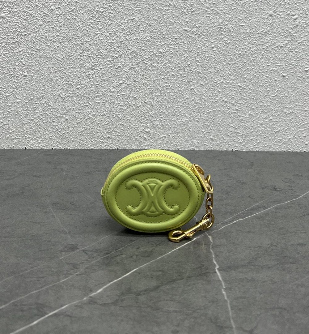 1:1 Replica Celine Pulse Cuir Triopee With Hooks - Soft Green For Women 3in/8cm