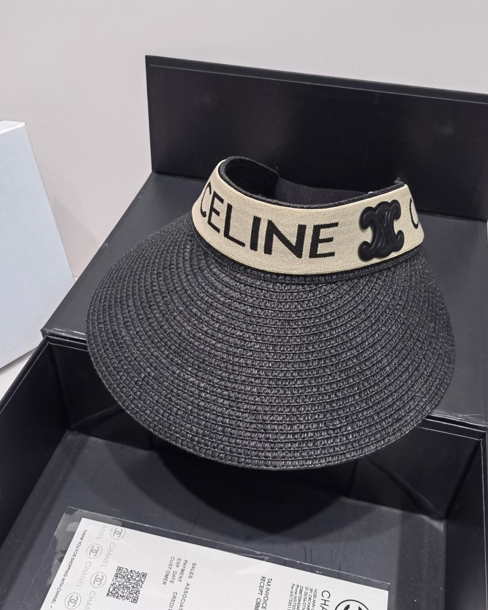 Celine Sedge Summer Hat Black Celine Hat