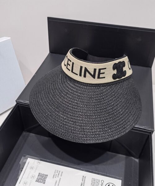 Celine Sedge Summer Hat Black Celine Hat