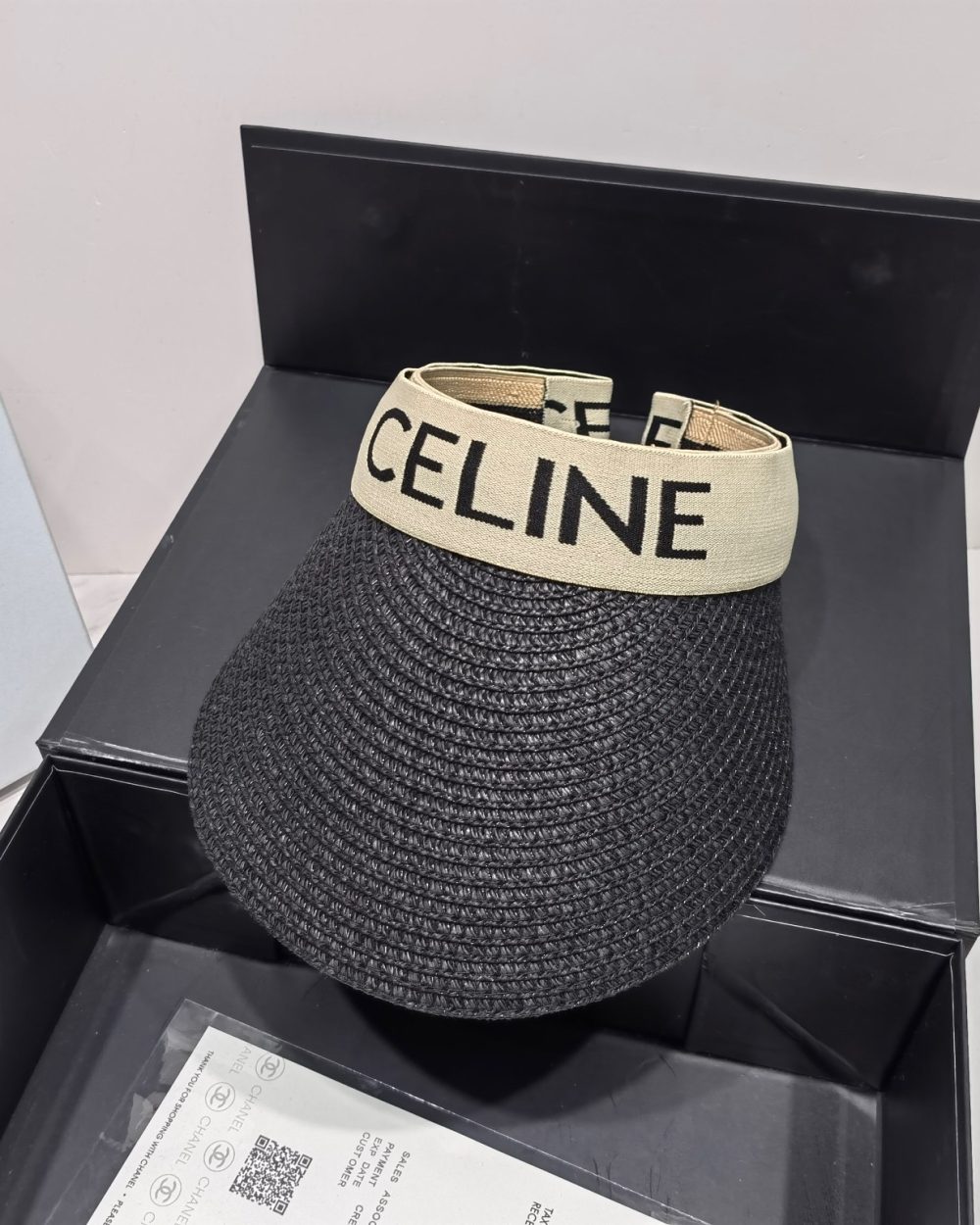 Celine Sedge Summer Hat Black Celine Hat