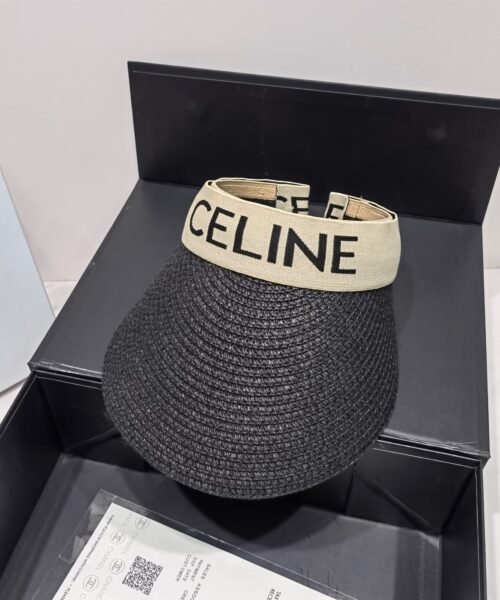 Celine Sedge Summer Hat Black Celine Hat