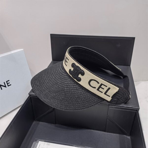 Celine Sedge Summer Hat Black Celine Hat