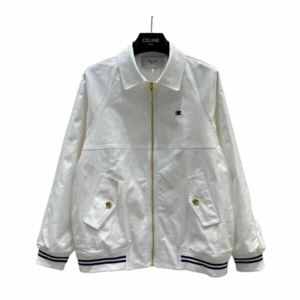 Celine Short Bomber Jacket White For Women