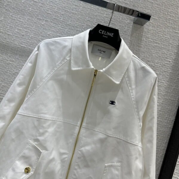 Celine Short Bomber Jacket White For Women