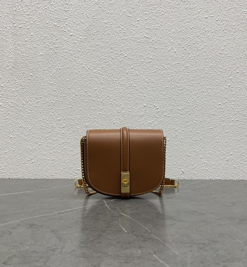 1:1 Replica Celine Small 16 Wallet On Chain Tan For Women 6in/14cm 10G453CQ7.04LU