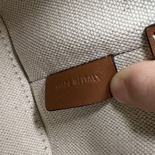 1:1 Replica Celine Small Box Cuir Triomphe In Textile Natural / Tan For Women 4in/11cm