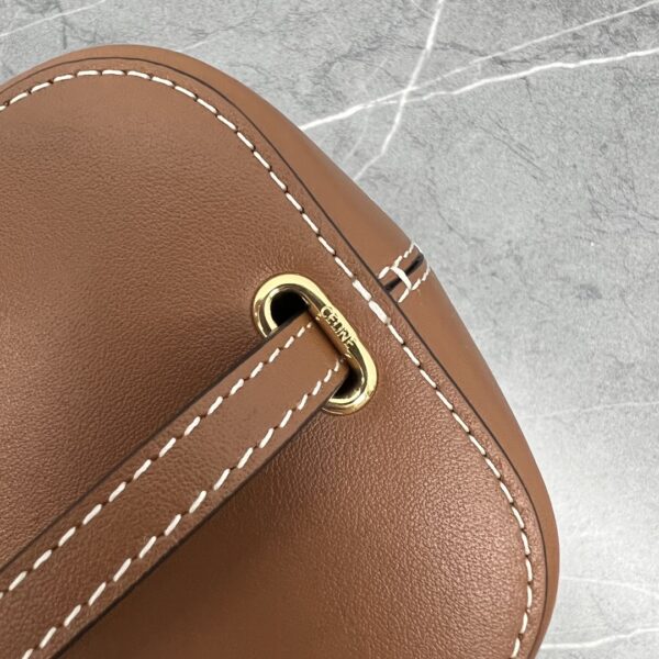 1:1 Replica Celine Small Box Cuir Triomphe In Textile Natural / Tan For Women 4in/11cm