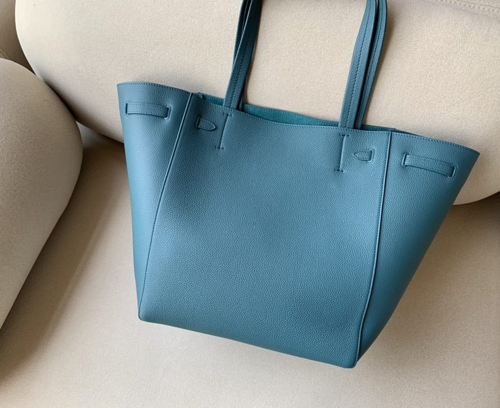 1:1 Replica Celine Small Cabas Phantom In Soft Grained Green For Women 12in/31cm