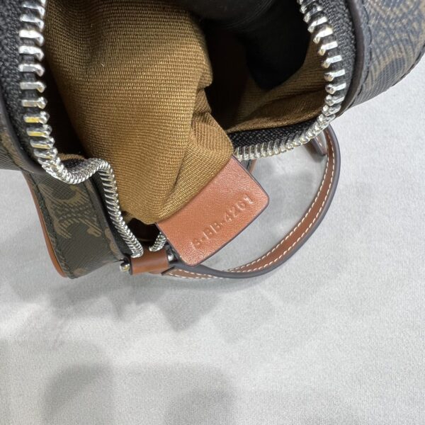 1:1 Replica Celine Small Etoile In Triomphe Canvas Brown For Women 7in/18cm 198762BZJ.04LI