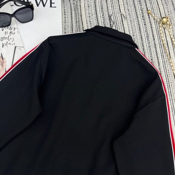 Celine Striped Border Jacket Black For Women