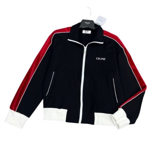 Celine Striped Border Jacket Black For Women