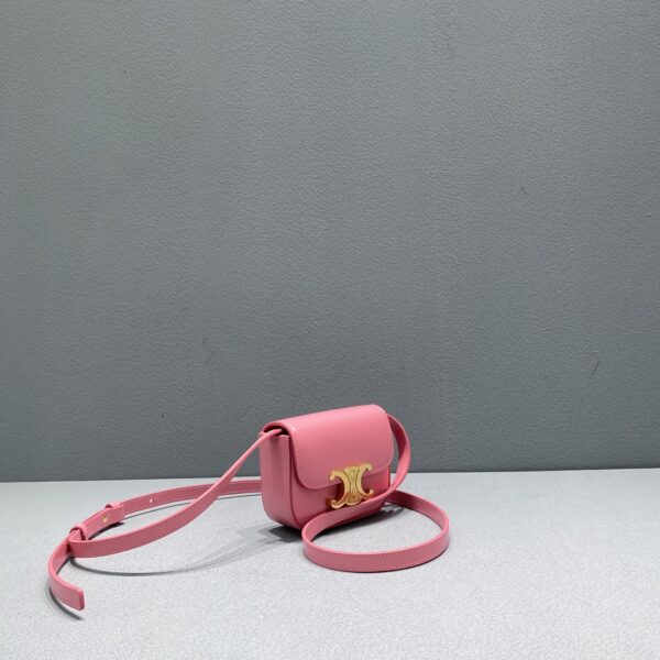 1:1 Replica Celine Teen Triomphe Bag Pink For Women 7in/19cm