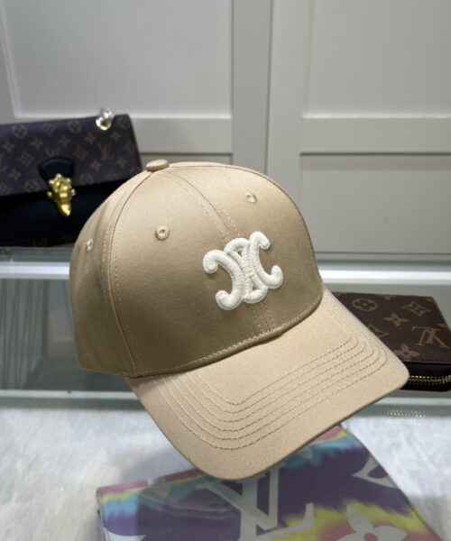 Celine Triomphe Baseball Cap Beige Celine Cap