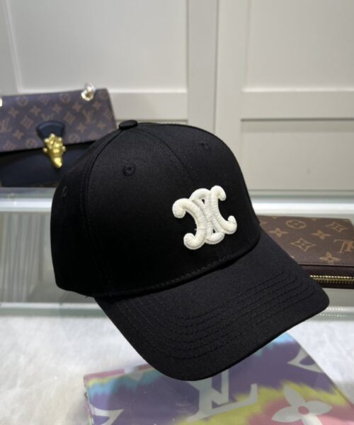 Celine Triomphe Baseball Cap Black Celine Cap