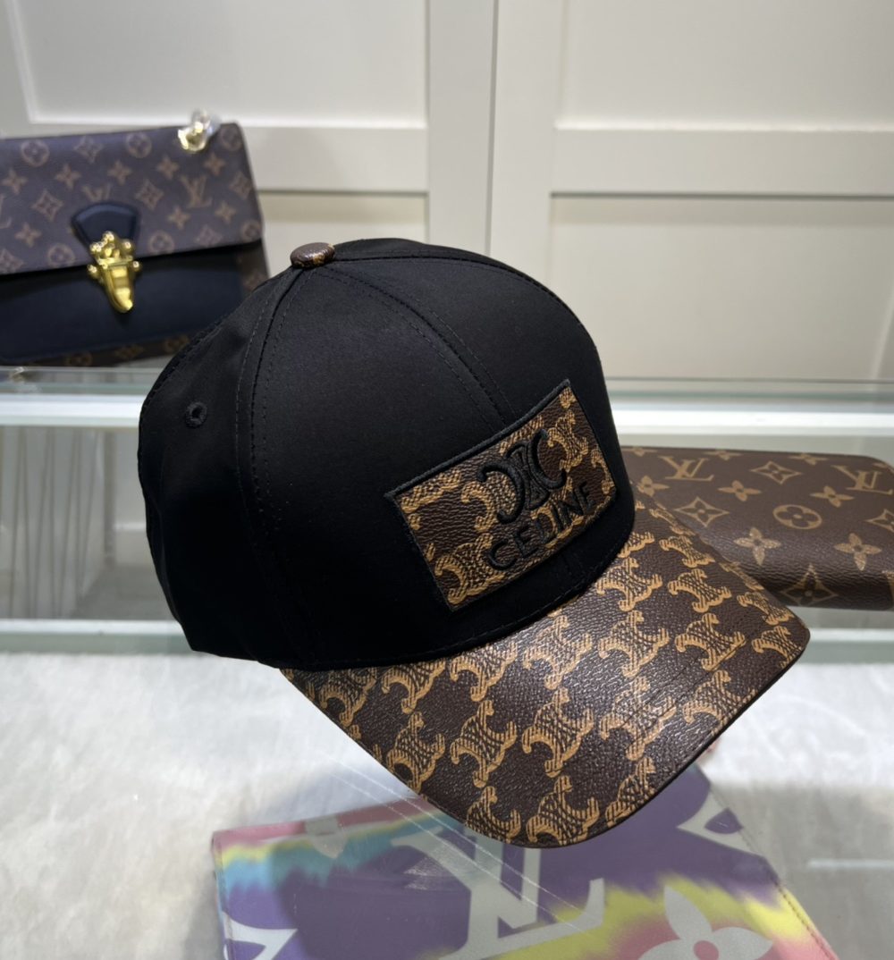 Celine Triomphe Baseball Cap Black Celine Cap