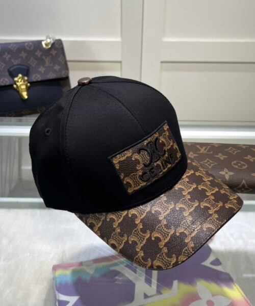 Celine Triomphe Baseball Cap Black Celine Cap