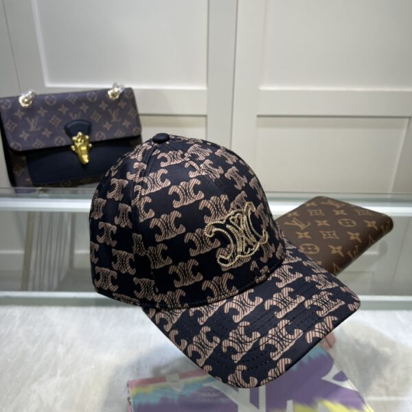 Celine Triomphe Baseball Cap Black/Brown Celine Cap
