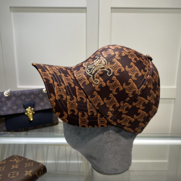 Celine Triomphe Baseball Cap Black/Brown Celine Cap