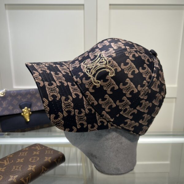 Celine Triomphe Baseball Cap Black/Brown Celine Cap